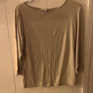 Banana Republic Women's Beige Long Sleeve Top